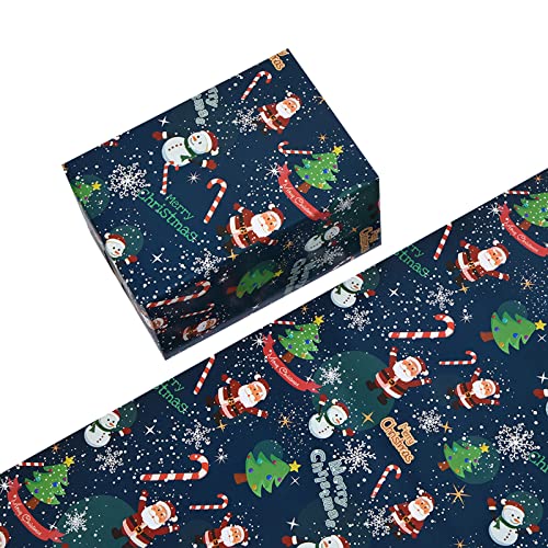 1 Stück Geschenkpapier Weihnachten 70x50cm, Geschenkpapier Weihnachten Rolle, Weihnachtsgeschenkpapier Rollen, Weihnachtspapier Set für Xmas Weihnachten Papier Geburtstag Geschenk (A-013, One Size) von Kielsjajd