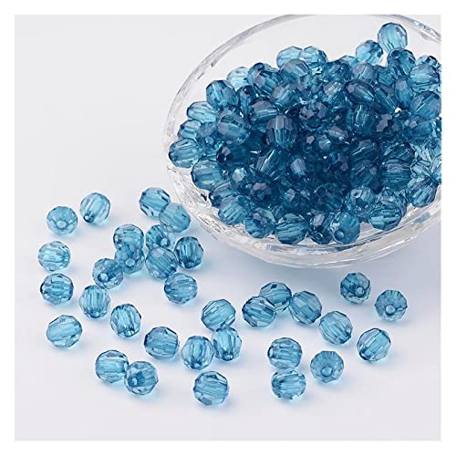 Kigauru Perlen 500 g transparente Acrylperlen facettiert runden Dodger Blau 8mm Loch: 1,5 mm ungefähr 180 0pcs/50 0g Kigauru Perlen 500 g transparente Acrylperlen facettiert runden Dodger Blau 8mm Loch: 1,5 mm ungefähr 180 0pcs/50 0g von Kigauru