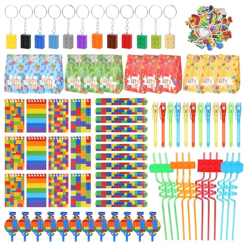 Kigift 136 Stück Kindergeburtstag Mitgebsel Set, Bausteine Thema Party Mitgebsel Kindergeburtstag, Kindergeburtstag Gastgeschenke für Blöcken Themen Party, Geschenk für Kindergeburtstag Kigift 136 Stück Kindergeburtstag Mitgebsel Set, Bausteine Thema Party Mitgebsel Kindergeburtstag, Kindergeburtstag Gastgeschenke für Blöcken Themen Party, Geschenk für Kindergeburtstag von Kigift