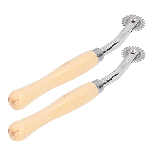 2PCS Spurrad Starke Klemm Kraft DIY Spurrad Nähen mit Edelstahl Rolle für Stoff Papier von Kikumi