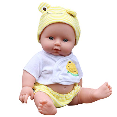 30 cm Doll Babypuppenspielzeug Weiche Lebensechte Babyspielzeug für Kinder Mädchen (Gelb #05) von Kikumi