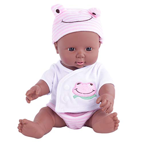 30 cm Doll Babypuppenspielzeug Weiche Lebensechte Babyspielzeug für Kinder Mädchen (Rosa) von Kikumi