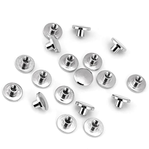 Kikumi 20pcs/Set Haltbarer Messing Schraubes Flachkopf Nagel Niet Nietschraube Lederhandwerk Reparaturversorgungen (5mm) von Kikumi