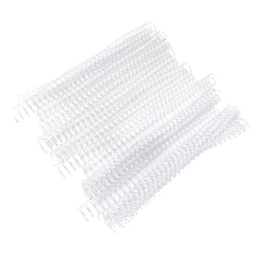 Kikumi 20pcs 30 Löcher Löcher Blatt Kunststoff Bindungsring Spiralring für A4 -Papier (19 mm*30 Löcher transparent 20 Streifen) von Kikumi