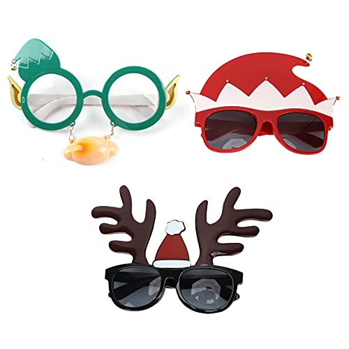 Kikumi 3pcs Kinder Erwachsene Weihnachtsbrillen Einzigartige Exquisite Süße Partybrillen Dekoration Kikumi 3pcs Kinder Erwachsene Weihnachtsbrillen Einzigartige Exquisite Süße Partybrillen Dekoration von Kikumi