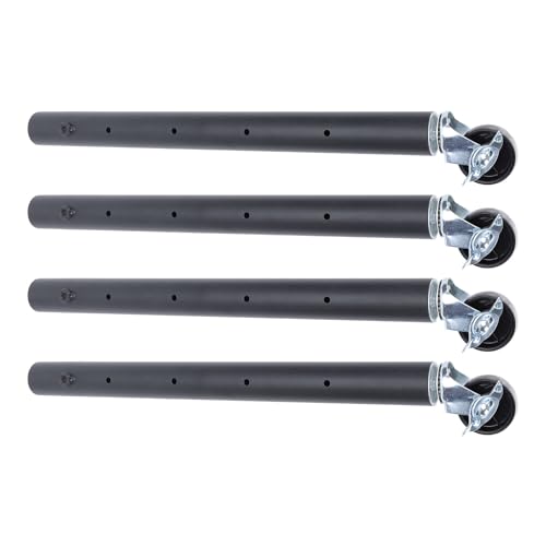 Kikumi 4pcs Möbelbeine mit Schnupfenrädern Hochleistungskohlenstoffstahl Tisch Bein Strecker für Schranksofa Bett Couch Couchtisch (51 cm) von Kikumi