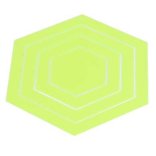 Kikumi 4pcs Set Quilt -Hex -Vorlage Acryl Multifunktionaler Hex Kleidung Zeichnung Lineal von Kikumi