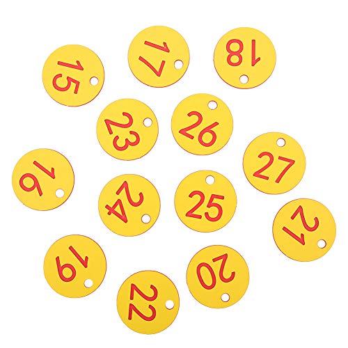 Kikumi Bienenzukeke Hängen Nummerierte Schilder Labels Farm Viehzustände Farm Nummernschild (1-50/Pack) von Kikumi