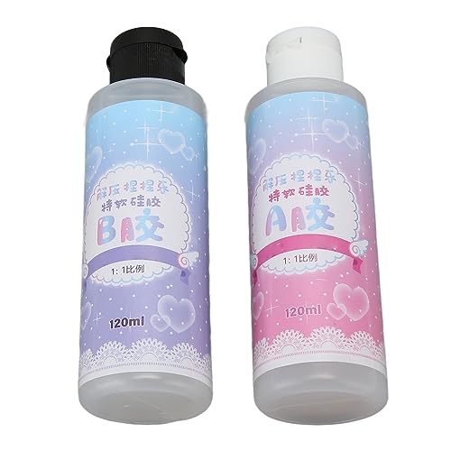 Kikumi Epoxidharz, Gepresste Einfache Verwendung DIY -Leinwand Malerei, um Leckage Flexibilität Flüssigkeit Transparent Silikon zu Verhindern (120 ml) von Kikumi