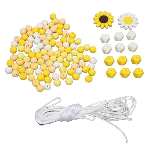 Kikumi Häufig mit Silikonperlen Verwendet, Leicht zu Reinigen, 120 Silicon Lose Perlen, Runde Achteckige, 16,4 Fuß String für DIY. Kikumi Häufig mit Silikonperlen Verwendet, Leicht zu Reinigen, 120 Silicon Lose Perlen, Runde Achteckige, 16,4 Fuß String für DIY. von Kikumi