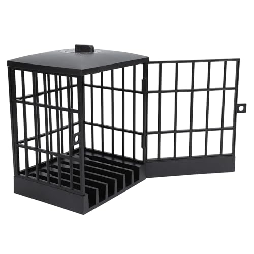 Kikumi Mobiltelefon Gefängnis mit Timer Handys Gefängnissperrung Sicherer Smartphone Stand Holder Klassenzimmer Home Table Office Storage Gadget (Alles schwarz) von Kikumi
