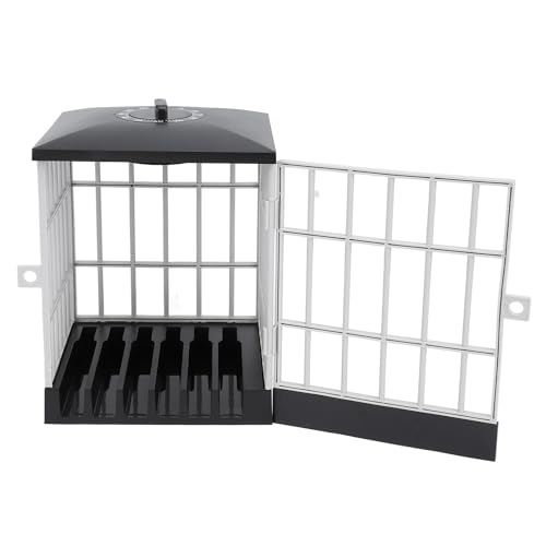 Kikumi Mobiltelefon Gefängnis mit Timer Handys Gefängnissperrung Sicherer Smartphone Stand Holder Klassenzimmer Home Table Office Storage Gadget (Schwarz und Grau) von Kikumi