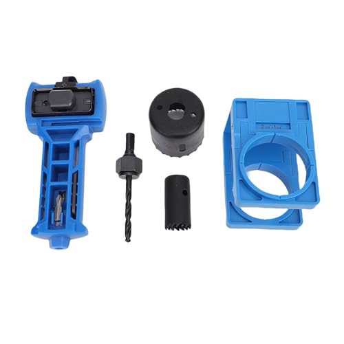 Kikumi Türriegel-Stemmwerkzeug, Lochsäge und Installationssatz für 1-3/8 Zoll 1-3/4 Zoll Dicke Türen, Blau, Auswechselbare Klingen, Verstärkte Schablone, Verstellbare Führungsplatten Kikumi Türriegel-Stemmwerkzeug, Lochsäge und Installationssatz für 1-3/8 Zoll 1-3/4 Zoll Dicke Türen, Blau, Auswechselbare Klingen, Verstärkte Schablone, Verstellbare Führungsplatten von Kikumi