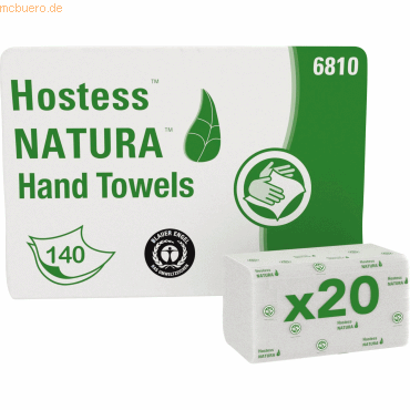 Kimberly-Clark Papierhandtuch HOSTESS NATURA 6810 2-lagig C-Falz weiß Kimberly-Clark Papierhandtuch HOSTESS NATURA 6810 2-lagig C-Falz weiß von Kimberly-Clark