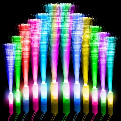 Bunte Leuchtstäbe Glasfaser 12 Stück-LED Leuchtstab mit Batterie, Geschenk-Spielzeug für Kinder partys, geeignet für Nachtpartys, Discos, Konzerte, Weihnachten, Club, Karneval, Hochzeiten (Light02) Bunte Leuchtstäbe Glasfaser 12 Stück-LED Leuchtstab mit Batterie, Geschenk-Spielzeug für Kinder partys, geeignet für Nachtpartys, Discos, Konzerte, Weihnachten, Club, Karneval, Hochzeiten (Light02) von Kimimara