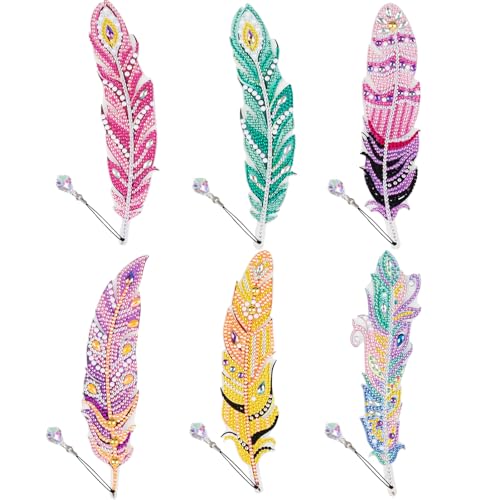 Diamond Painting Bookmarks Craft Kits für Kinder, DIY Lesezeichen Crystal Diamond Art Acryl 6 7 8 9 10 Jahre Spielzeug, Mädchen Geschenke, Kindertag Thanksgiving Weihnachten Geburtstag Crafts(B) von Kimimara