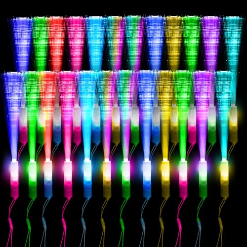 Leuchtstäbe Glasfaser Bunte 24 Stück-LED Leuchtstab mit Batterie, Geschenk-Spielzeug für Kinder partys, geeignet für Nachtpartys, Discos, Konzerte, Weihnachten, Club, Karneval, Hochzeiten Leuchtstäbe Glasfaser Bunte 24 Stück-LED Leuchtstab mit Batterie, Geschenk-Spielzeug für Kinder partys, geeignet für Nachtpartys, Discos, Konzerte, Weihnachten, Club, Karneval, Hochzeiten von Kimimara