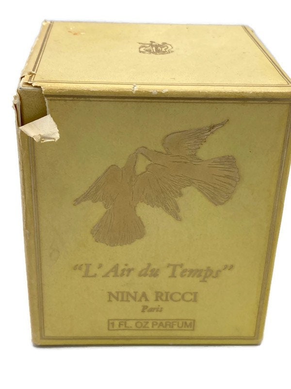 Jahrgang 1950 Nina Ricci Nr 52 L'air Du Temps Parfum Lalique Double Dove 30Ml 1 Oz Versiegelt Paris Frankreich Falke Aux Deux Colombes von KimmsAttic