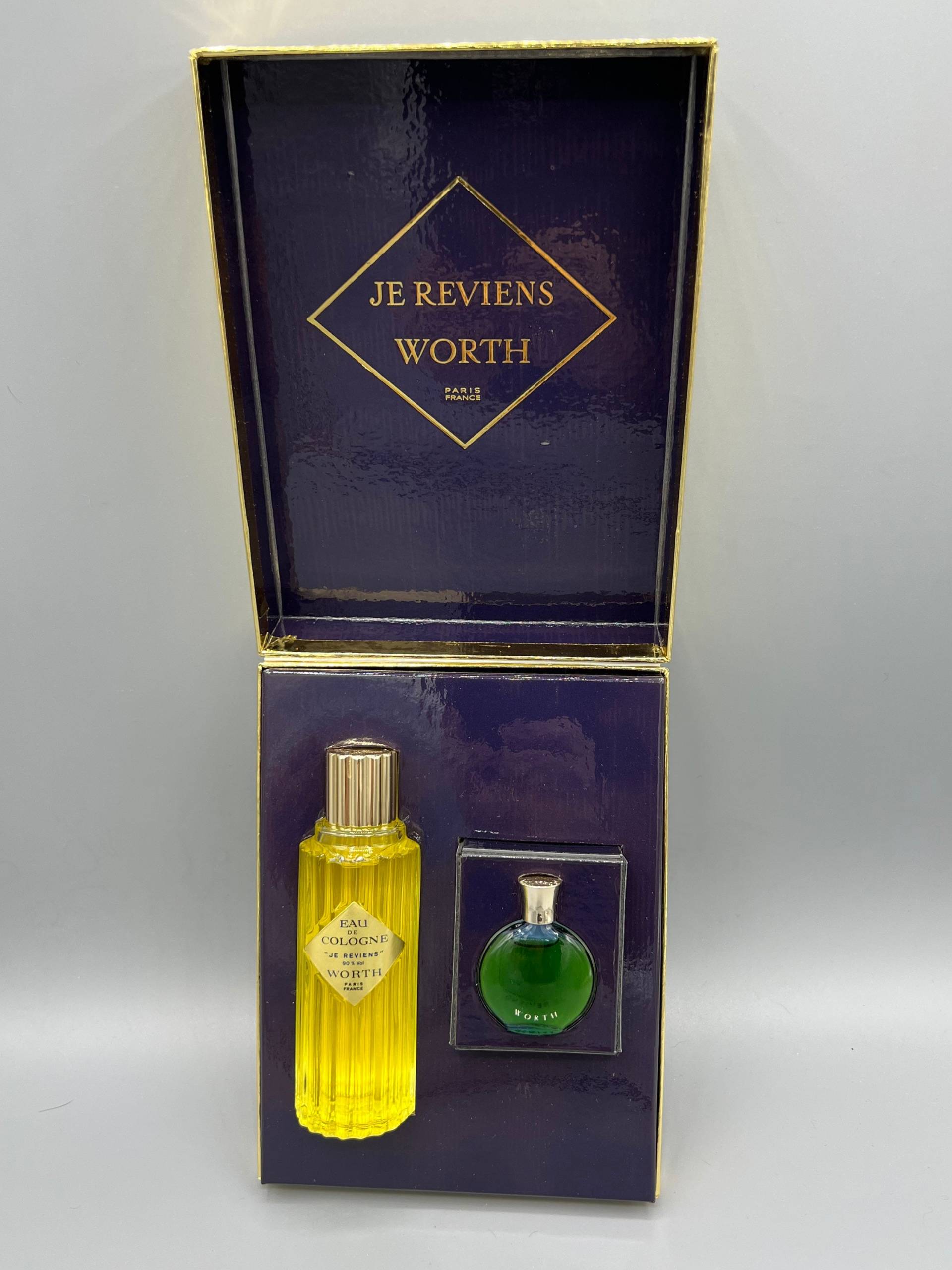 Vintage Je Reviens Worth Lalique 2 Oz Eau De Cologne 1/8 Parfüm Paris Frankreich Geschenkset Unbenutzt Vintage Je Reviens Worth Lalique 2 Oz Eau De Cologne 1/8 Parfüm Paris Frankreich Geschenkset Unbenutzt von KimmsAttic
