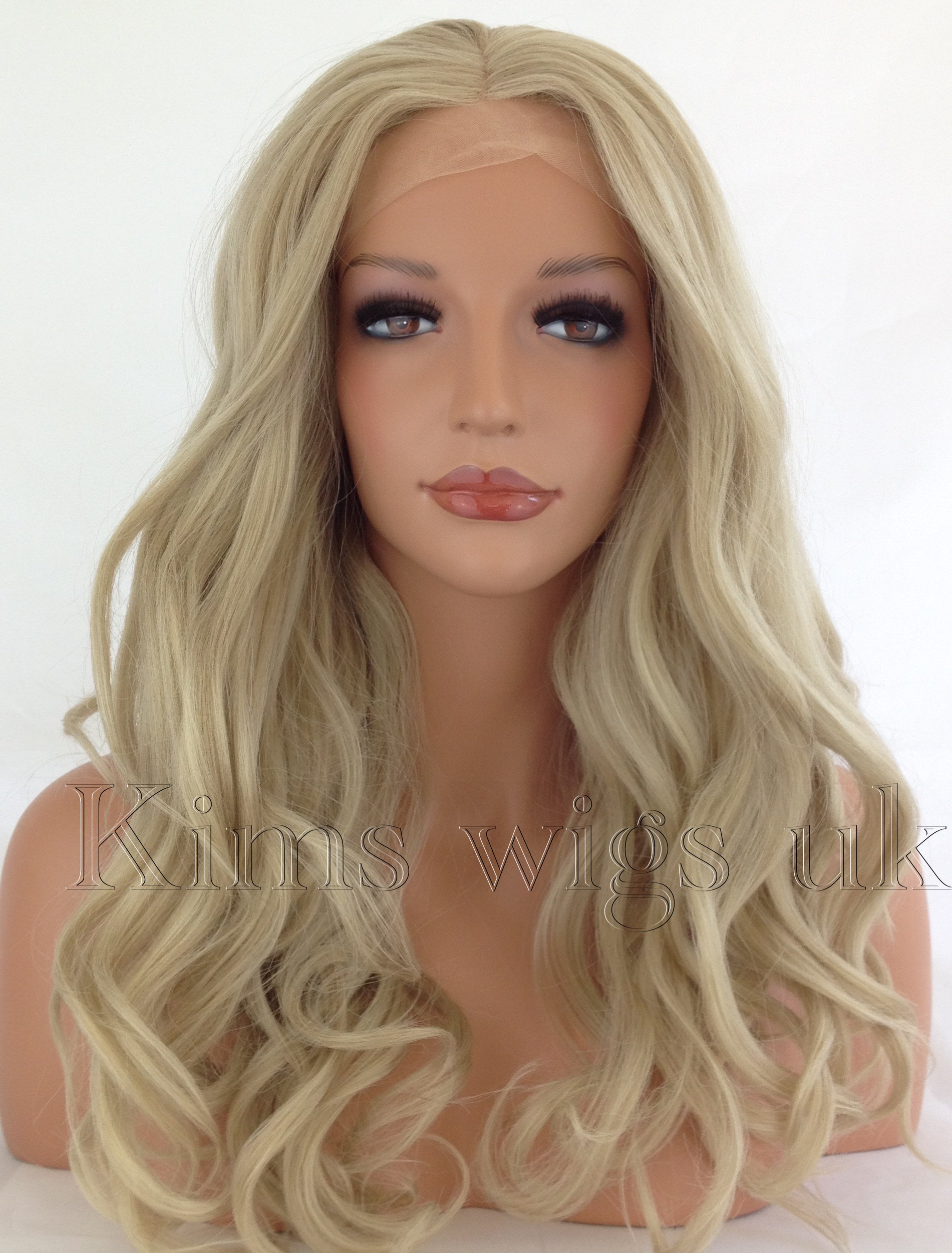 Hellblonde Damen Lange Spitze Vorne Perücke Kw03 Hellblonde Damen Lange Spitze Vorne Perücke Kw03 von KimsWigs