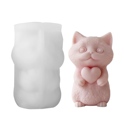 Silikonformen Gießformen Katze, Silikonform Kerze, 3D Kätzchen Gießformen Kerzen für Beton Tiere Kerzenständer Dekor Kerzenformen für Basteln DIY Tischdeko Silikonformen Gießformen Katze, Silikonform Kerze, 3D Kätzchen Gießformen Kerzen für Beton Tiere Kerzenständer Dekor Kerzenformen für Basteln DIY Tischdeko von KinMokusei