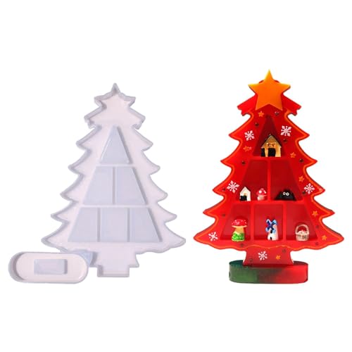 Weihnachten Epoxidharz Form Weihnachtsbaum Silikonformen,Weihnachtsbaum-Harzform für Weihnachten Dekoration Geschenk DIY von KinMokusei