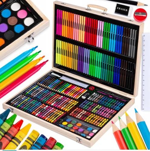 Malkoffer Kinder ab 6 Jahre – Künstler Set mit 251 Teilen – Malkasten für Kinder ab 10 – Zeichenkoffer, Stiftekoffer, Aquarellfarben – Kreatives Geschenk für Jungen & Mädchen Malkoffer Kinder ab 6 Jahre – Künstler Set mit 251 Teilen – Malkasten für Kinder ab 10 – Zeichenkoffer, Stiftekoffer, Aquarellfarben – Kreatives Geschenk für Jungen & Mädchen von Kinderplay