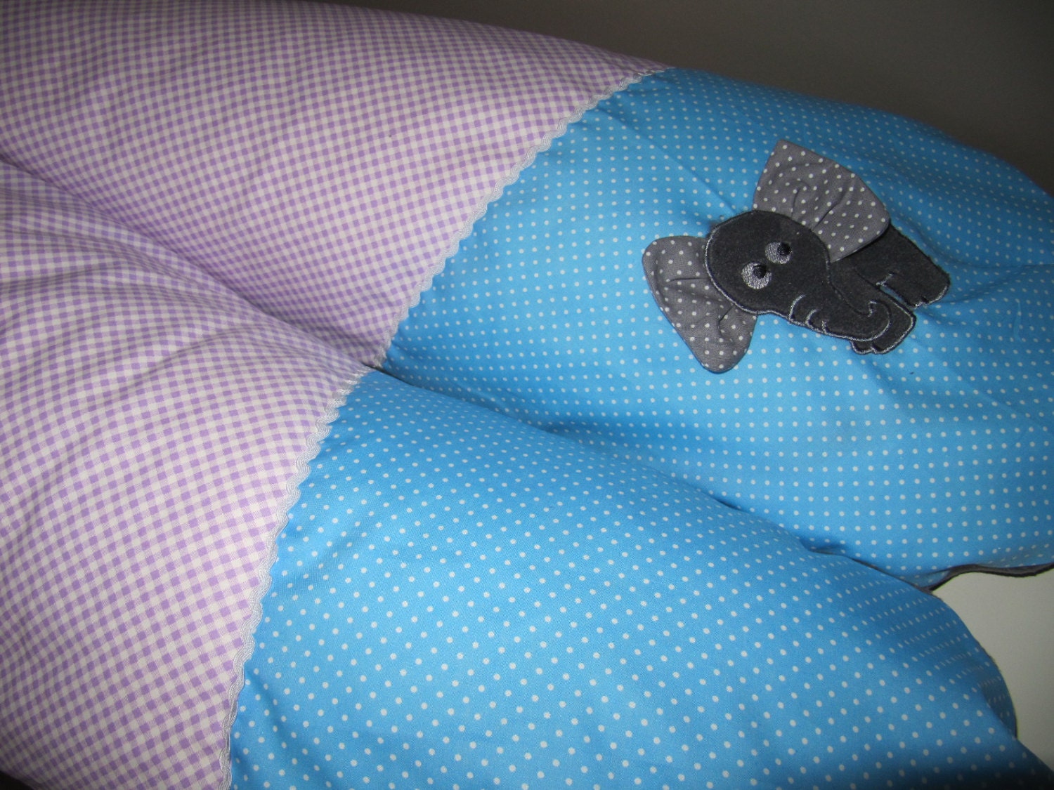 stillkissen, Lila-Hellblau, Elefant, 190cm Langes, Großes Lagerungskissen stillkissen, Lila-Hellblau, Elefant, 190cm Langes, Großes Lagerungskissen von Kindertraumfabrik