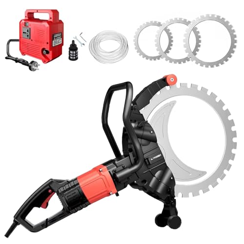 Kindevieft Elektrische Betonwandschneidemaschine mit 220V 8900W Bürstenmotor, Betonringsäge-Schneidwerkzeuge mit Wasserpumpe zum Schneiden von Ziegelbeton,410+520+600 Kindevieft Elektrische Betonwandschneidemaschine mit 220V 8900W Bürstenmotor, Betonringsäge-Schneidwerkzeuge mit Wasserpumpe zum Schneiden von Ziegelbeton,410+520+600 von Kindevieft