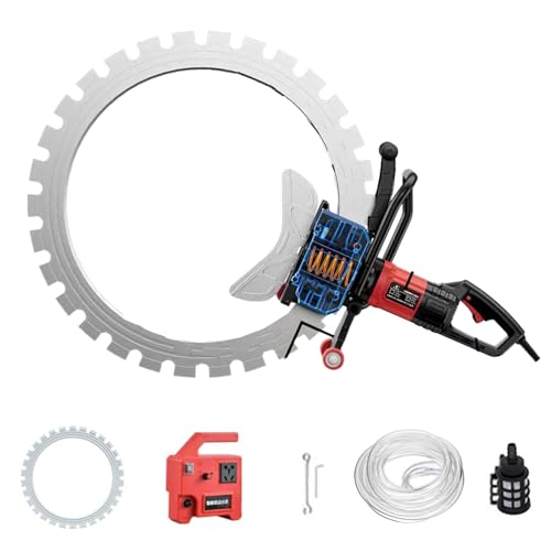 Kindevieft Elektrische Betonwandschneidemaschine mit 220V 8900W Bürstenmotor, Betonringsäge-Schneidwerkzeuge mit Wasserpumpe zum Schneiden von Ziegelbeton,410 von Kindevieft