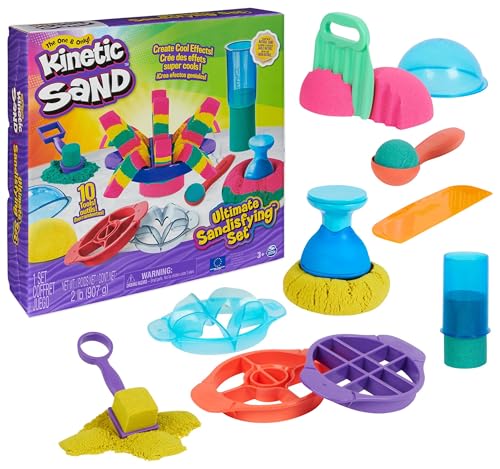 KINETIC SAND MAGIC SAND – ULTIMATIVES SANDISFYING-SET 907 G +10 FORMEN – Kreieren Sie verschiedene faszinierende Formen mit diesem magischen Sand und Farben wie Modelliermasse – Spielzeug ab 7 Jahren KINETIC SAND MAGIC SAND – ULTIMATIVES SANDISFYING-SET 907 G +10 FORMEN – Kreieren Sie verschiedene faszinierende Formen mit diesem magischen Sand und Farben wie Modelliermasse – Spielzeug ab 7 Jahren von Kinetic Sand