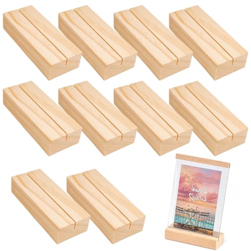 10 Stück Holz Kartenhalter, Tischkartenhalter Holz, Postkartenhalter Fotohalter für Hochzeiten, Menükartenhalter aus Holzs, Tischkartenhalter Buchenholz für Hochzeiten, Restaurants, Bankette und Party 10 Stück Holz Kartenhalter, Tischkartenhalter Holz, Postkartenhalter Fotohalter für Hochzeiten, Menükartenhalter aus Holzs, Tischkartenhalter Buchenholz für Hochzeiten, Restaurants, Bankette und Party von KineticKraft