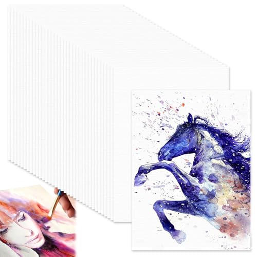 50 Blatt Aquarellblock A4 Weiß Aquarell Papier 230g/m² Watercolor Paper zum Basteln und Gestalten, Zeichenpapier für Aquarell Gouache Acryl Zeichnen, Malpapier für Kinder Studenten Künstler Zeichnen 50 Blatt Aquarellblock A4 Weiß Aquarell Papier 230g/m² Watercolor Paper zum Basteln und Gestalten, Zeichenpapier für Aquarell Gouache Acryl Zeichnen, Malpapier für Kinder Studenten Künstler Zeichnen von KineticKraft