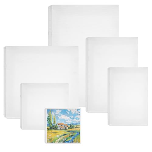 6 Stück Leinwand Set Leinwand Rahmen Leinwand zum Bemalen Set Leere Leinwand Aus Hochwertiger Baumwolle Keilrahmen Leinwand Sortierte Größe Kunst Leinwand Rahmen für Erwaschsene, Künstler und Kinder 6 Stück Leinwand Set Leinwand Rahmen Leinwand zum Bemalen Set Leere Leinwand Aus Hochwertiger Baumwolle Keilrahmen Leinwand Sortierte Größe Kunst Leinwand Rahmen für Erwaschsene, Künstler und Kinder von KineticKraft