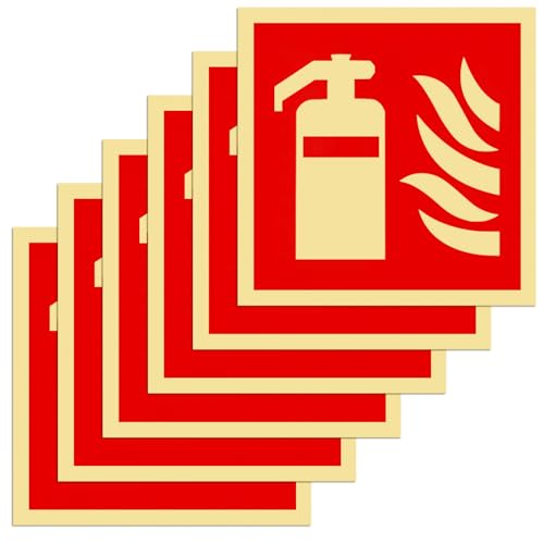 6 Stück Schild Feuerlöscher, 15 x 15 cm PVC Nachleuchtend Selbstklebende Brandschutzschild, Feuerlöscher Schilder, Feuerlöscher Aufkleber, Brandschutzzeichen für Haus, Büro, Baustelle und Auto Auto 6 Stück Schild Feuerlöscher, 15 x 15 cm PVC Nachleuchtend Selbstklebende Brandschutzschild, Feuerlöscher Schilder, Feuerlöscher Aufkleber, Brandschutzzeichen für Haus, Büro, Baustelle und Auto Auto von KineticKraft