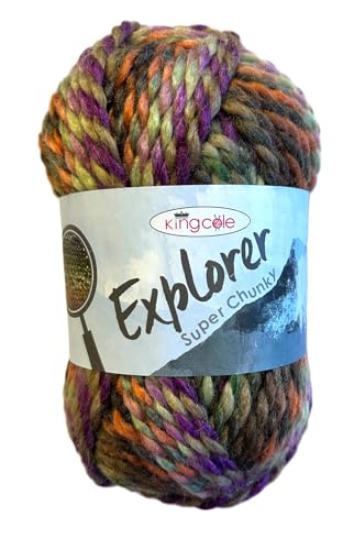 King Cole 1784297 Explorer Super Chunky Livingstone Garn, 80 m, 100 g King Cole 1784297 Explorer Super Chunky Livingstone Garn, 80 m, 100 g von King Cole