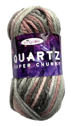 King Cole 1924468 Quartz Super Chunky Turmalin-Garn – 85 m, 100 g King Cole 1924468 Quartz Super Chunky Turmalin-Garn – 85 m, 100 g von King Cole
