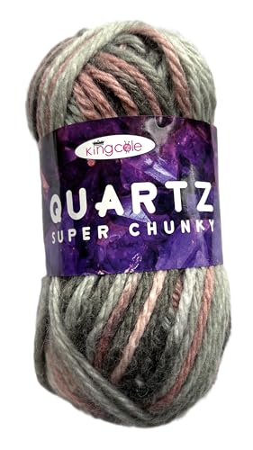 King Cole 1924468 Quartz Super Chunky Turmalin-Garn – 85 m, 100 g von King Cole