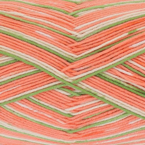 King Cole 2074912 Footsie 4-lagiges Cantaloupe-Garn, 430 m, 100 g King Cole 2074912 Footsie 4-lagiges Cantaloupe-Garn, 430 m, 100 g von King Cole