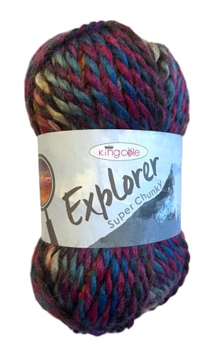 King Cole Explorer Super Chunky Strickgarn, 80% Acryl, 20% Wolle, Marco Polo 4299 King Cole Explorer Super Chunky Strickgarn, 80% Acryl, 20% Wolle, Marco Polo 4299 von King Cole