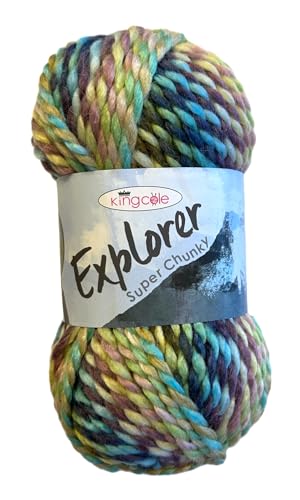 King Cole Explorer Super Chunky Strickgarn 80% Acryl 20% Wolle (Hilary 4296) von King Cole