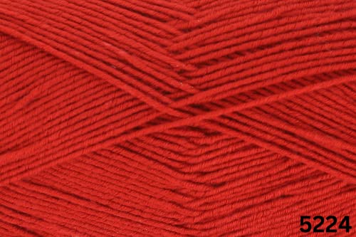 King Cole Simply Footsie 2345224 4-fädiges Red Delicious Garn, 430 m, 100 g King Cole Simply Footsie 2345224 4-fädiges Red Delicious Garn, 430 m, 100 g von King Cole