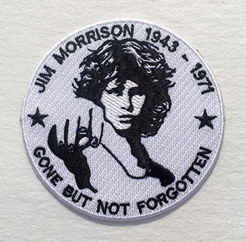 Rockband Aufnäher Morrison The Doors inspiriert volle Stickerei 90er Jahre Vintage bestickt Aufbügler Aufnähen Applikation für Rucksäcke, Hüte, Jacken usw. von King Hobbs
