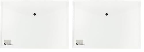 Rexel Dokumentenmappe Active A4, 1 Stück, klar (Packung mit 2) von King Mec