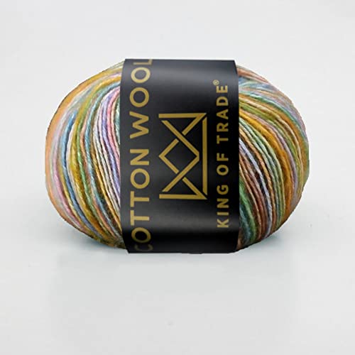 50g bunte Baumwolle Wolle Strickwolle Strickgarn Garn Häkelwolle 100m - 001# Bunt - 5 Stück 50g bunte Baumwolle Wolle Strickwolle Strickgarn Garn Häkelwolle 100m - 001# Bunt - 5 Stück von King of Trade