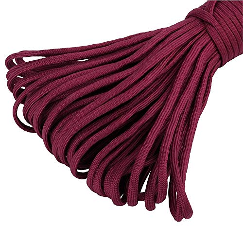 MicroCord Paracord Schnüre Nylonleine 2 mm stark, 30 m lang Farbe Wine von King of Trade