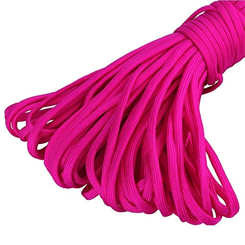 MicroCord Paracord Schnüre Nylonleine 2 mm stark, 30 m lang Farbe hot pink von King of Trade