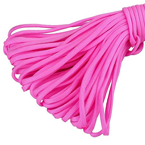 MicroCord Paracord Schnüre Nylonleine 2 mm stark, 30 m lang Farbe pink von King of Trade