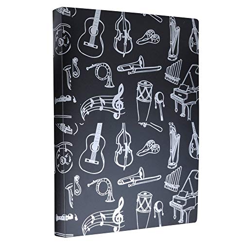 Notenmappe A4 Notenmappe Papier, Dokumente, Musikthema, 40 Taschen, Aufbewahrungsmappe Notenmappe A4 Notenmappe Papier, Dokumente, Musikthema, 40 Taschen, Aufbewahrungsmappe von KingPoint