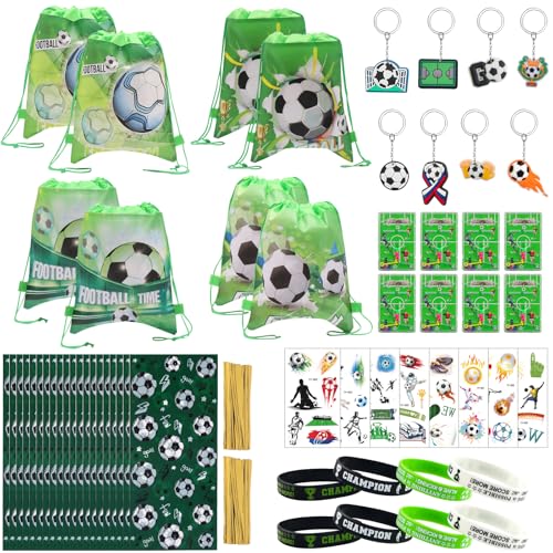 KingYH 60 Stück Fußball mitgebsel kindergeburtstag mit Fussball Kordelzugbeutel Fußball Flipperspiel Schlüsselanhänger Silikonarmband Tattoos Süßigkeiten Taschen jungen fussball gastgeschenke KingYH 60 Stück Fußball mitgebsel kindergeburtstag mit Fussball Kordelzugbeutel Fußball Flipperspiel Schlüsselanhänger Silikonarmband Tattoos Süßigkeiten Taschen jungen fussball gastgeschenke von KingYH
